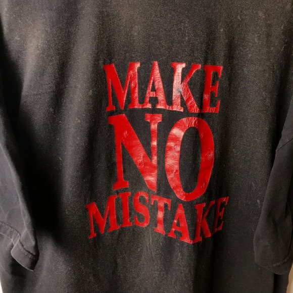 Bleached Vintage Freedom Still Rings Make No Mistake T Shirt Adult Black XL Logo - Picture 8 of 16